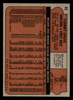 1972 Topps #41 Tommy Davis Excellent+ 