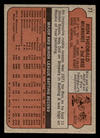 1972 Topps #77 Ron Theobald Excellent+ RC Rookie 