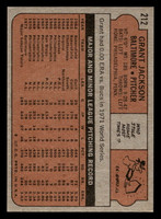 1972 Topps #212 Grant Jackson Ex-Mint 