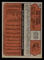 1972 Topps #483 Ken Suarez Very Good 