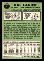 1967 Topps #4 Hal Lanier Ex-Mint  ID: 423048