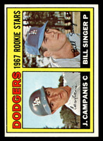 1967 Topps #12 Jim Campanis/Bill Singer Dodgers Rookies Ex-Mint RC Rookie  ID: 423073