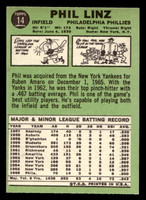 1967 Topps #14 Phil Linz Near Mint 