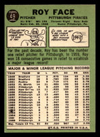 1967 Topps #49 Roy Face Ex-Mint  ID: 423186