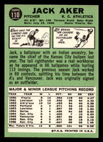 1967 Topps #110 Jack Aker Ex-Mint  ID: 423373