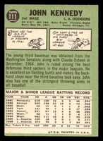 1967 Topps #111 John Kennedy Excellent+  ID: 423374
