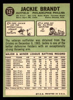 1967 Topps #142 Jackie Brandt Ex-Mint  ID: 423462