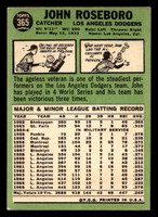 1967 Topps #365 John Roseboro Excellent 