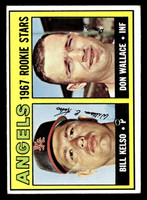 1967 Topps #367 Bill Kelso/Don Wallace Angels Rookies Excellent+ RC Rookie  ID: 424170