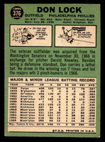 1967 Topps #376 Don Lock DP Very Good  ID: 424187