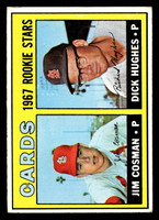 1967 Topps #384 Jim Cosman/Dick Hughes Cardinals Rookies Excellent RC Rookie  ID: 424206