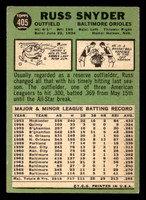 1967 Topps #405 Russ Snyder VG-EX 