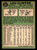 1967 Topps #426 Lou Clinton Excellent  ID: 424252
