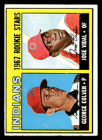 1967 Topps #499 George Culver/Jose Vidal Indians Rookies Excellent+ RC Rookie  ID: 424358