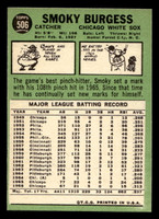 1967 Topps #506 Smoky Burgess Near Mint  ID: 424368