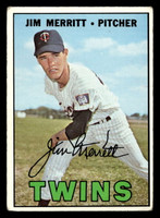 1967 Topps #523 Jim Merritt Very Good  ID: 424418