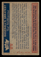 1959 Fleer Ted Williams #21 1943 - Honors For Williams Very Good  ID: 424548