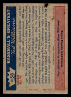 1959 Fleer Ted Williams #58 1957 - Williams Hits .388 VG-EX 