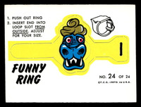 1966 Topps Funny Rings #24 Mr. Blech Very Good  ID: 424636