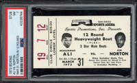 1973 Boxing Ticket Muhammad Ali vs Ken Norton PSA 7 Near Mint 12 Rounds 3/31