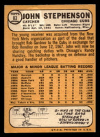 1968 Topps #83 John Stephenson Very Good  ID: 424851