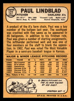 1968 Topps #127 Paul Lindblad Ex-Mint  ID: 424974