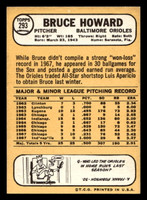 1968 Topps #293 Bruce Howard Ex-Mint  ID: 425372