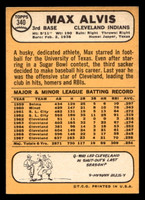 1968 Topps #340 Max Alvis Excellent+  ID: 425503