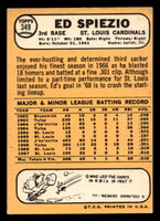 1968 Topps #349 Ed Spiezio Excellent+  ID: 425525