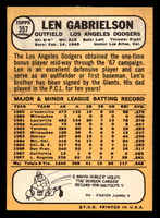 1968 Topps #357 Len Gabrielson Ex-Mint  ID: 425539