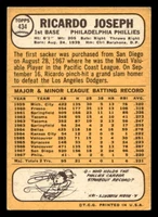 1968 Topps #434 Rick Joseph Ex-Mint RC Rookie  ID: 425701