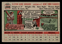 1956 Topps #208 Elston Howard Excellent+  ID: 425978