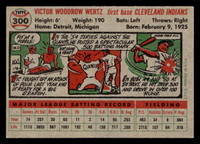 1956 Topps #300 Vic Wertz Ex-Mint  ID: 426084