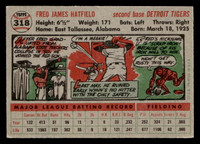 1956 Topps #318 Fred Hatfield Ex-Mint  ID: 426110