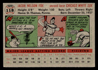 1956 Topps #118A Nellie Fox Grey Backs Excellent+ 