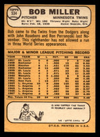 1968 Topps #534 Bob Miller Excellent  ID: 426247