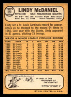 1968 Topps #545 Lindy McDaniel Excellent  ID: 426268