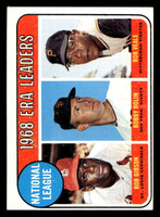 1969 Topps #8 Bob Gibson/Bobby Bolin/Bob Veale N.L. ERA Leaders Excellent+  ID: 426457