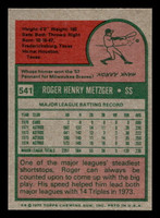 1975 Topps Mini #541 Roger Metzger Near Mint+  ID: 426640
