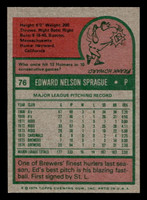 1975 Topps Mini #76 Ed Sprague Near Mint  ID: 426789