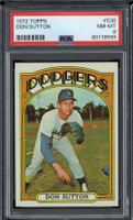 1972 Topps #530 Don Sutton PSA 8 NM-Mint Dodgers