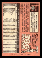 1969 Topps #337 Marty Martinez Near Mint RC Rookie  ID: 427715