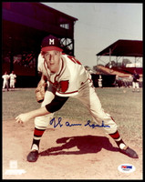 Warren Spahn 8 x 10 Photo Signed Auto PSA/DNA Authenticated Braves ID: 428631