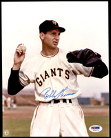 Bobby Thomson 8 x 10 Photo Signed Auto PSA/DNA Authenticated Giants ID: 428658