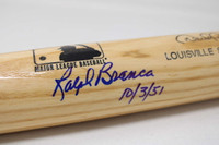 Ralph Branca Bobby Thomson Bat Signed Auto PSA/DNA Sticker ONLY Giants 10/3/51
