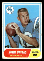 1968 Topps #100 Johnny Unitas Poor  ID: 428912