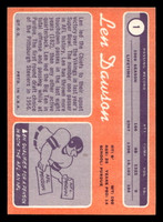1970 Topps #1 Len Dawson UER Ex-Mint  ID: 428944