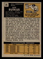 1971 Topps #25 Dick Butkus Excellent+  ID: 428971