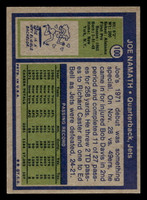 1972 Topps #100 Joe Namath Ex-Mint  ID: 428991