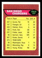 1976 Topps #474 San Diego Chargers CL Ex-Mint  ID: 429155